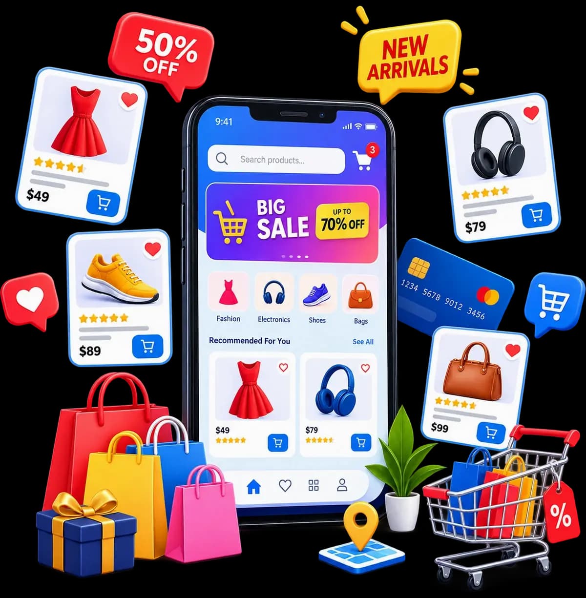 Custom ecommerce development company building headless storefronts, marketplace platforms and mobile commerce apps for retail, B2B and DTC brands