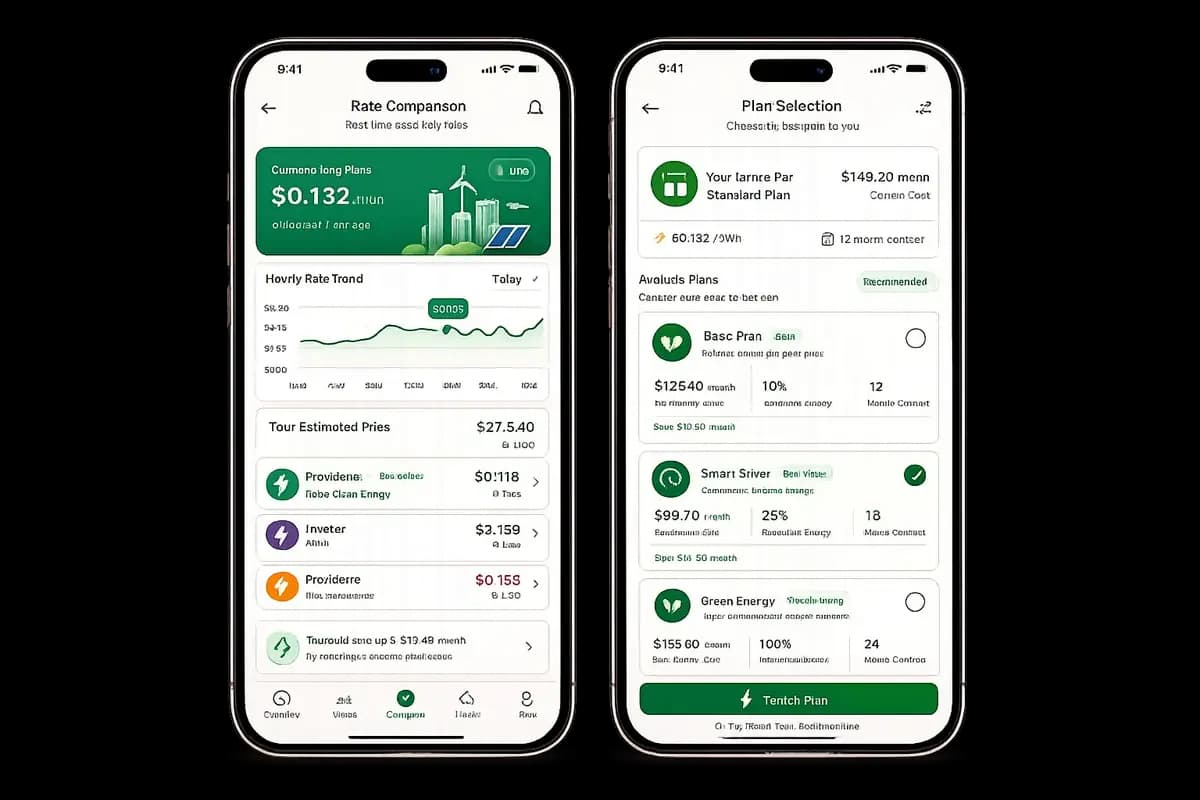 Real Time Rate Comparison and Plan Selection